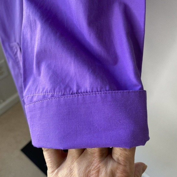 Nordstrom Finley Dani Purple Shift Dress 3/4 Sleeves Pockets Sz S USA $240 - Picture 4 of 7